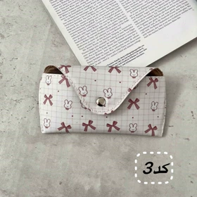 کیف عینک (جاعینکی) فانتزی زنانه و دخترانه چرم مصنوعی، فوم‌دار و استرکشی شده مناسب تمامی سایزها