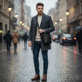 کیف رودوشی چرمی Mont Blanc مدل MB30462 سایز متوسط