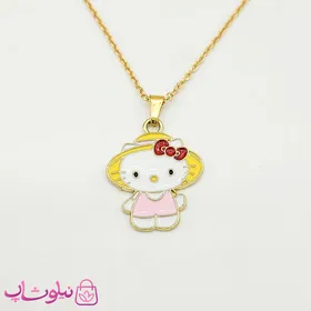 گردنبند کودکانه دخترانه مدل هلو کیتی با کلاه