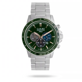 ساعت مچی مردانه لاکسمی بند استیل نقره ای کد Laxmi 8181/4