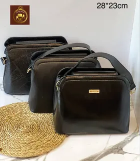 کیف زنانه جادار دستی و دوشی اداری 2 خونه