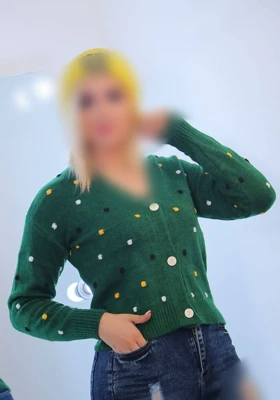 ژاکت کراپ زنانه جلو دکمه دار ریز بافت