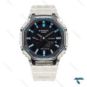 کاسیو جیشاک GA2100 مردانه شیشه ای ایندکس آبی Casio-5967-G