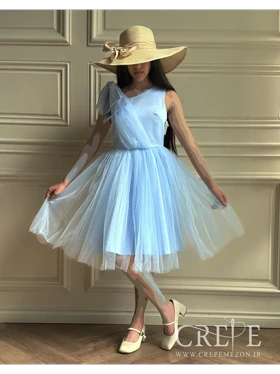 پیراهن سرشانه پاپیون