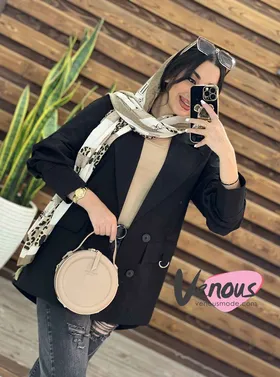 مانتو لینن جیب حلقه