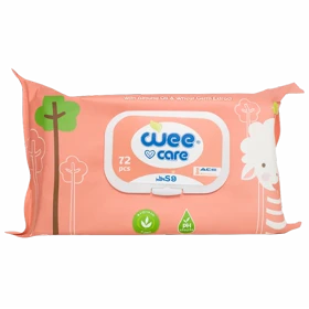 دستمال مرطوب وی کر با روغن بادام و جوانه گندم