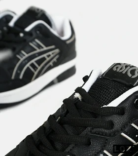 کفش کتانی مردانه مشکی سفید ASICS TIGER RUNNER II