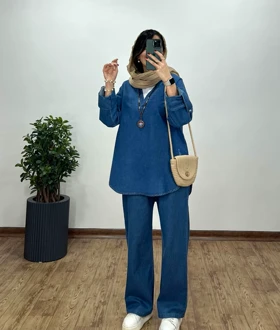 ست مانتو و شلوار جین غزل(ایراد دار)