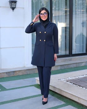 مانتو شلوار اداری زرین کد 2732