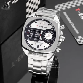 ساعت تی انجین استیل T-Engine Drum Chrono 3939