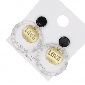 گوشواره زنانه مدل love