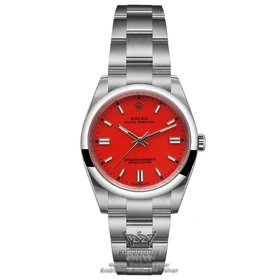 ساعت رولکس پرپچوآل صفحه قرمز Rolex Perpetual Coral red 01