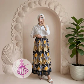 دامن نخی چهل تیکه بلند در رنگبندی متنوع