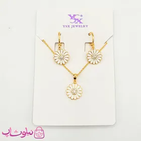 نیم ست زنانه YSX طرح بابونه طلایی