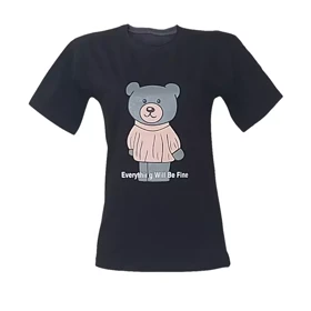 تیشرت زنانه خرسی نخ پنبه