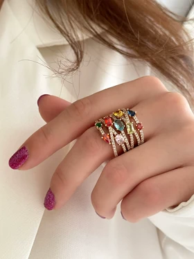 انگشتر مولتی کالر ژوپینگ
