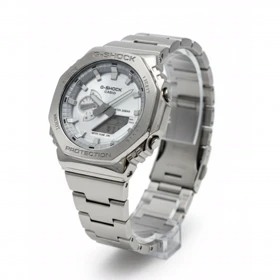 ساعت جی شاک 2100 استیل صفحه نقره ای