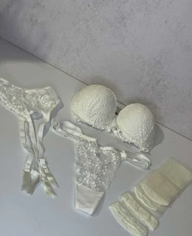 ست سه تیکه سوتین و شورت جک دار زنانه NBB کد 4846