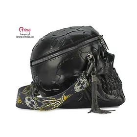 کیف چرم اورجینال مدل جمجمه skull /اسکلتی سه بعدی
