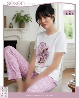 تیشرت و شلوار سایز نرمال sexen کد 13303