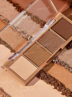 پالت سایه چشم براق چهار رنگ شیگلم مدل The Essentials حجم 4 رنگ