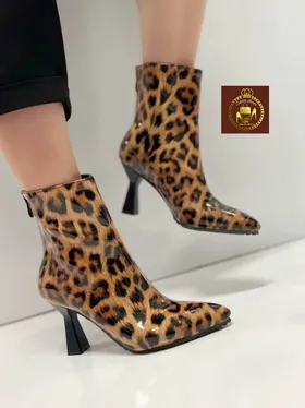 نیمبوت مجلسی پاشنه‌دار زنانه پلنگی مدل panter