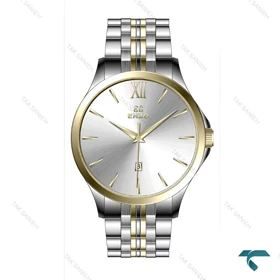 ساعت انزو EC-612TEG مردانه دورنگ طلایی صفحه سیلور Enzo-8097-G