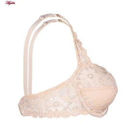 سوتین زنانه فانتزی فنردار کرم لین کد 4680-415