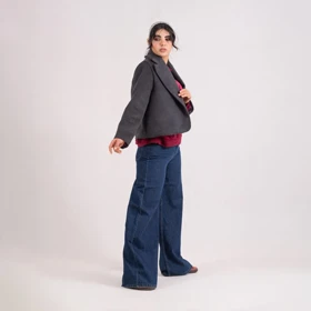 پالتو دو حالته sand ذغالی