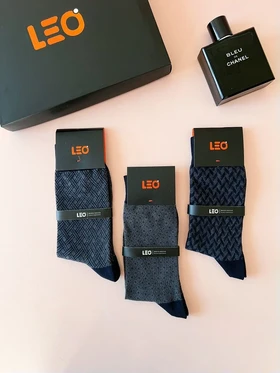 پک جوراب مردانه ساق بلند LEO