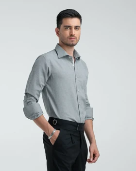 ام کی کالکشن پیراهن آستین بلند mk-2748-gray