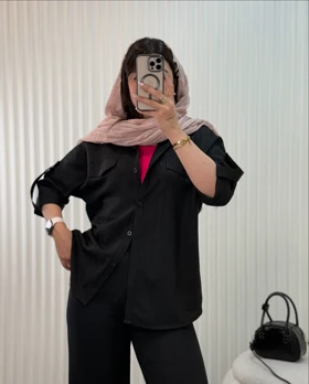 شومیز آستین سه ربع