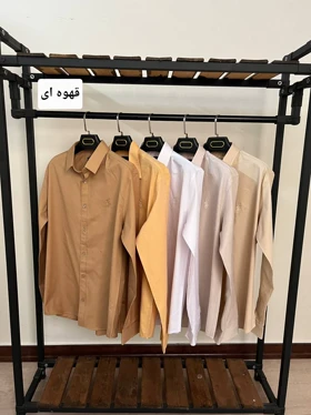 پیراهن ساده استین بلند پنبه کد 2475