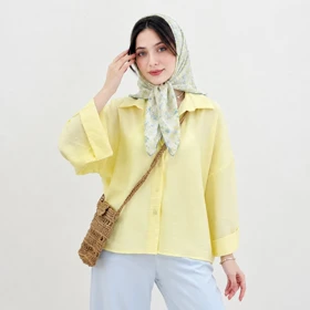 شومیز زنانه آستین دوبل کره ای با طراحی مدرن