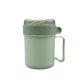 ماگ و ظرف غذا چند منظوره مدل Cup Nomi ظرفیت 0.5 لیتر (سبز سدری)