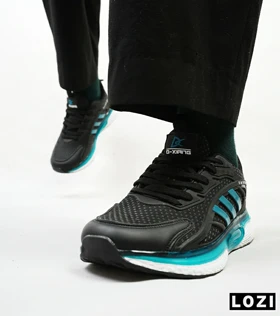 کفش کتانی مردانه مشکی آبی ADIDAS UltraBoost