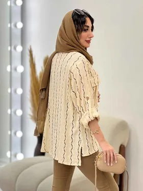 شومیز دو جیب پاکتی افروز