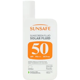 ضد آفتاب فلوئید سان سیف مدل SPF50 مناسب پوست چرب و مختلط 55 میلی‌لیتر