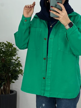 کت جین رنگی توسکا