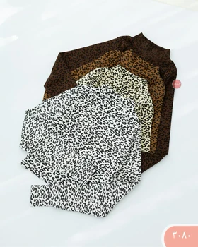 بلوزیقه پنج سانت پلنگی 3080