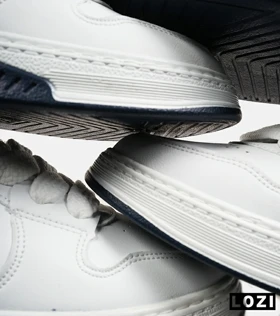 کفش کتانی مردانه و زنانه سفید سرمه ای نایک NIKE AIR FORCE