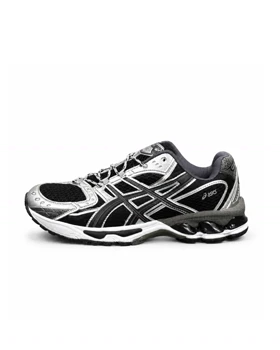 کفش کتانی مردانه مدل اسیکس مشکی طوسی لژ سفید ASICS