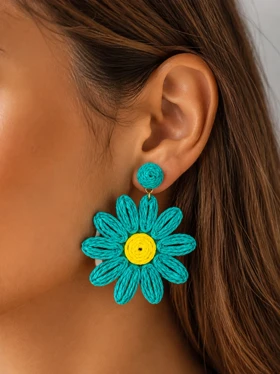 گوشواره حصیری تابستانه کد gh1699 گالری موژان حیدری