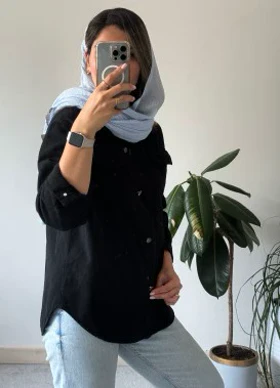 مانتو جین رنگی 1