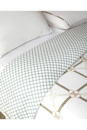 سرویس روتختی دو نفره English Home مدل Bridle Crest پنبه و پلیاستر - سبز