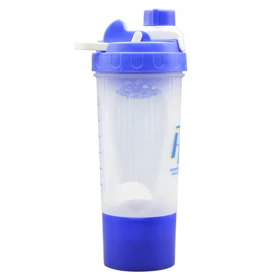 شیکر ورزشی دو تیکه رونی کلمن مدل Ebi شفاف درب پیجی ظرفیت 0.7 لیتر