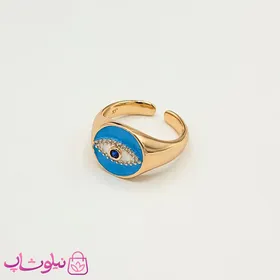 انگشتر دخترانه ژوپینگ مدل چشم آبی
