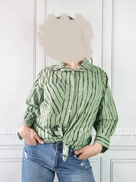 شومیز مانتویی راه راه پری