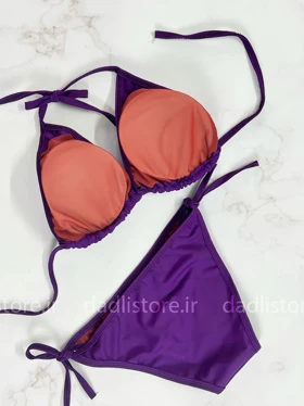 بیکینی کاپ متحرک ساده بنفش