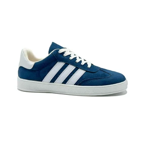 کفش و کتانی زنانه و دخترانه مدل آدیداس سامبا ADIDAS_SAMBA رنگ آبی